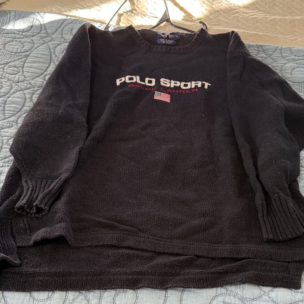 Polo by Ralph Lauren Men's Black Crewneck Sweater